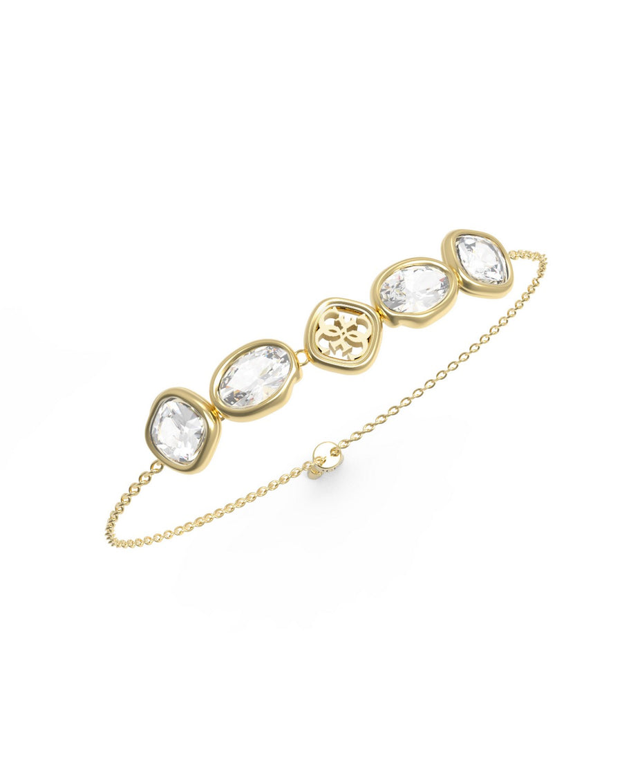 Guess Womens Mamounia 4G Multi Crystals Bracelet UBB05570YG