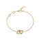 Guess Beloved Womens Yellow Gold Crystal Bracelet UBB06014YGL