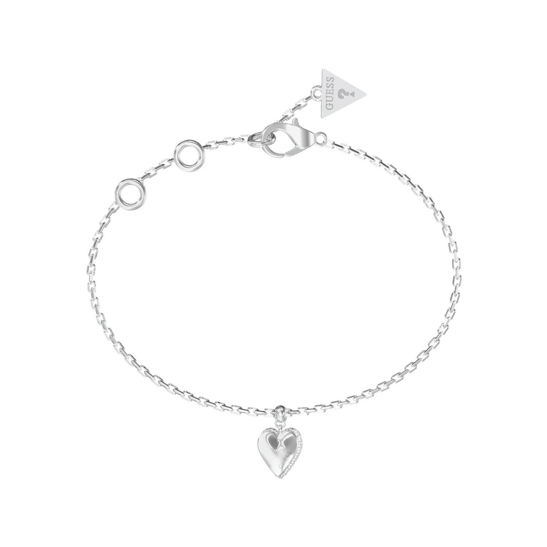 Guess By Your Side Womens Silver Crystal Bracelet UBB06082RHL