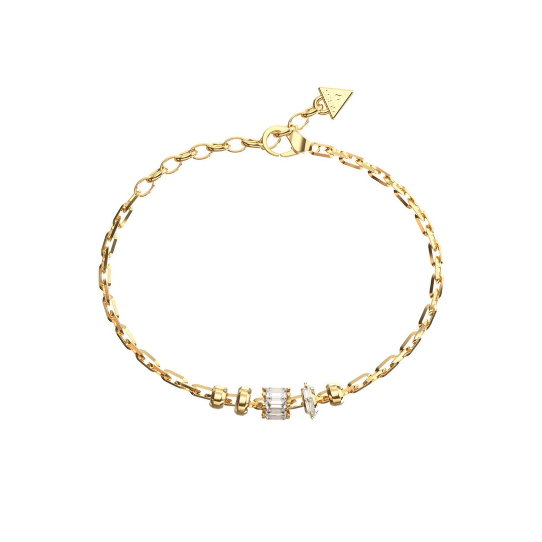 Guess Jewellery Womens 8Mm Multi Charms Baguettes Bracelet UBB06329YGL