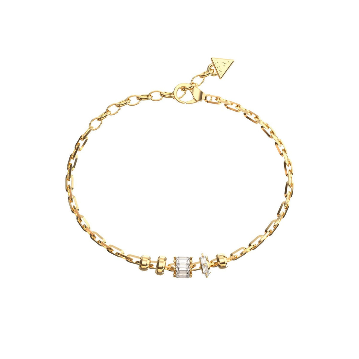 Guess Jewellery Womens 8Mm Multi Charms Baguettes Bracelet UBB06329YGL