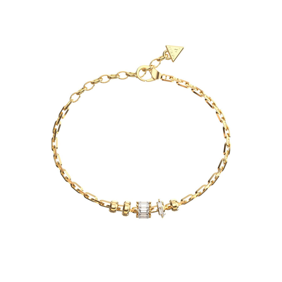 Guess Jewellery Womens 8Mm Multi Charms Baguettes Bracelet UBB06329YGL