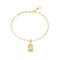 Guess Jewellery Womens 13Mm Love Tag Charm Bracelet UBB06358YGL