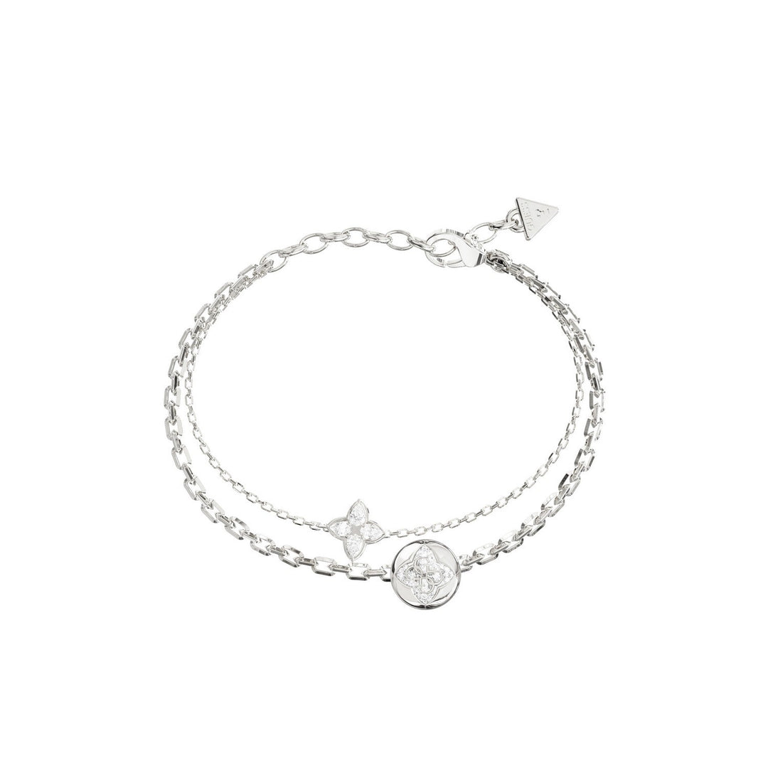 Guess Jewellery Womens Double Bloom Bracelet UBB06469RHL