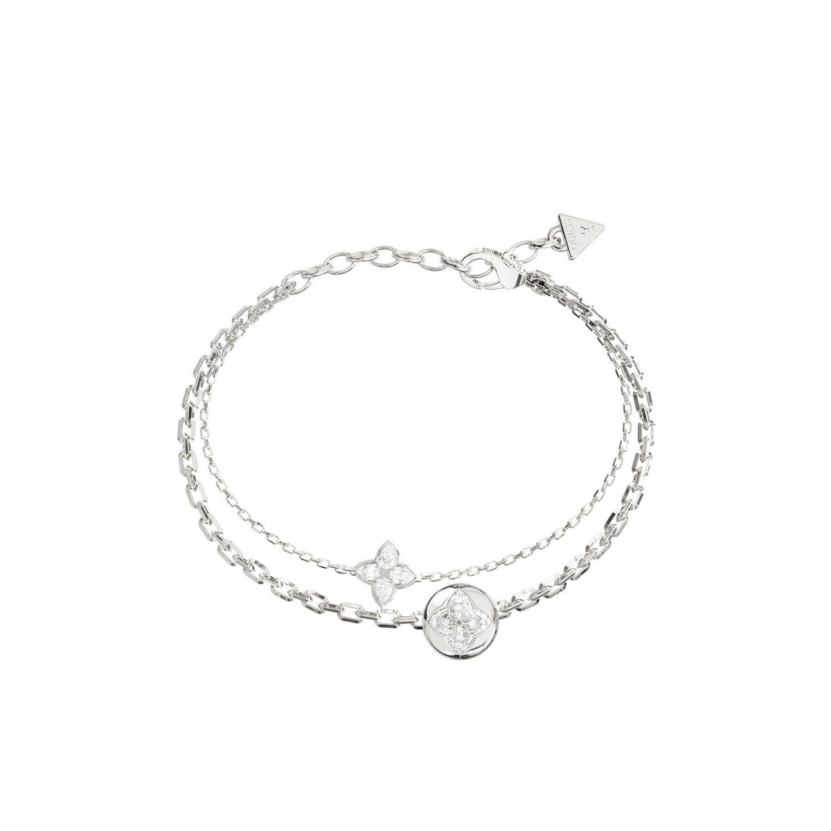 Guess Jewellery Womens Double Bloom Bracelet UBB06469RHL