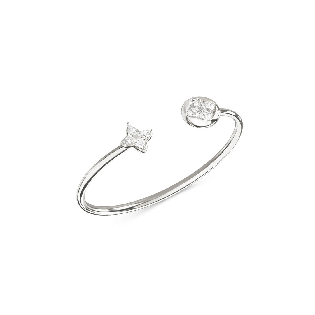 Guess Jewellery Womens Bloom Contrarie Flexi Bangle UBB06472RHL
