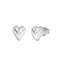 Guess By Your Side Womens Silver Crystal Earrings UBE06092RH