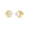 Guess Aurora Womens Yellow Gold Cubic Zirconia Earrings UBE06233YG