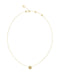 Guess Womens G Crystal 16-18" G Coin Pave Necklace UBN05446YG