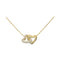 Guess Beloved Womens Yellow Gold Crystal Necklace UBN06013YG