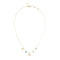 Guess Secret Garden Womens Ylw Gold And Multicolor Cubic Zirconia Necklace UBN06032YGMC