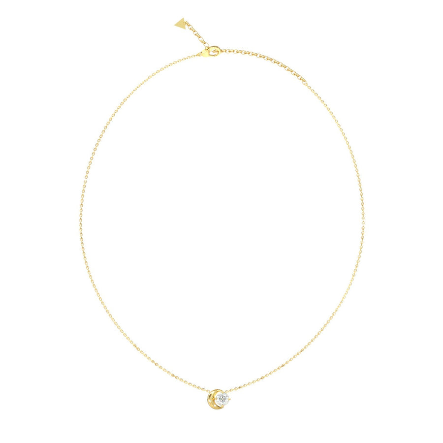 Guess Aurora Women's Gold Cubic Zirconia Necklace UBN06232YG