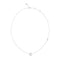 Guess Sparks Womens Silver Cubic Zirconia Necklace UBN06287RH