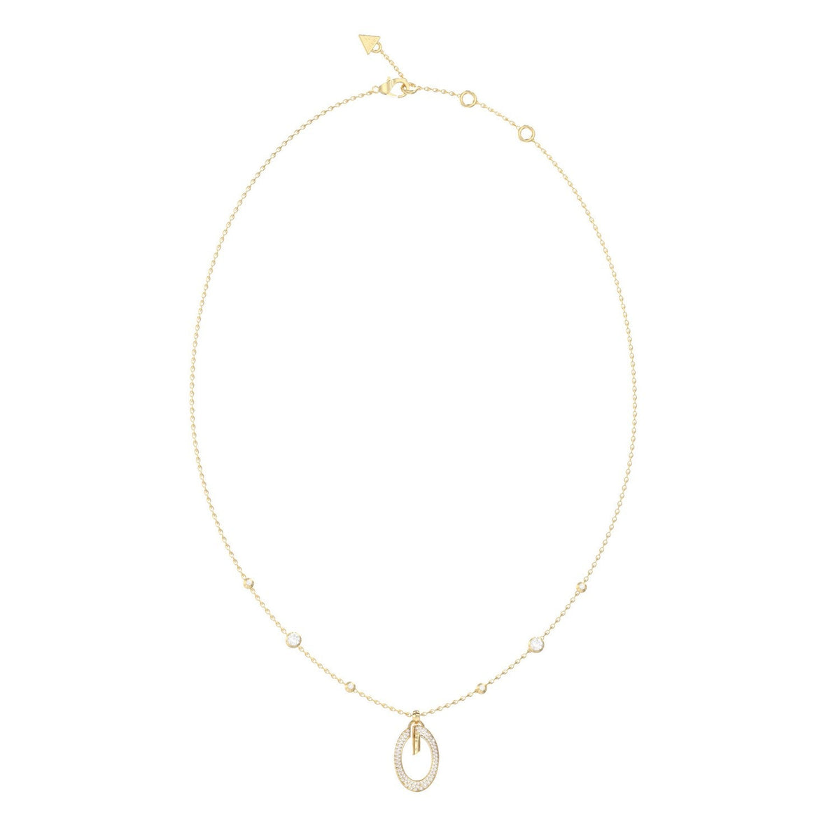 Guess Jewellery Womens 18-20" G Camden Crystals Necklace UBN06340YG
