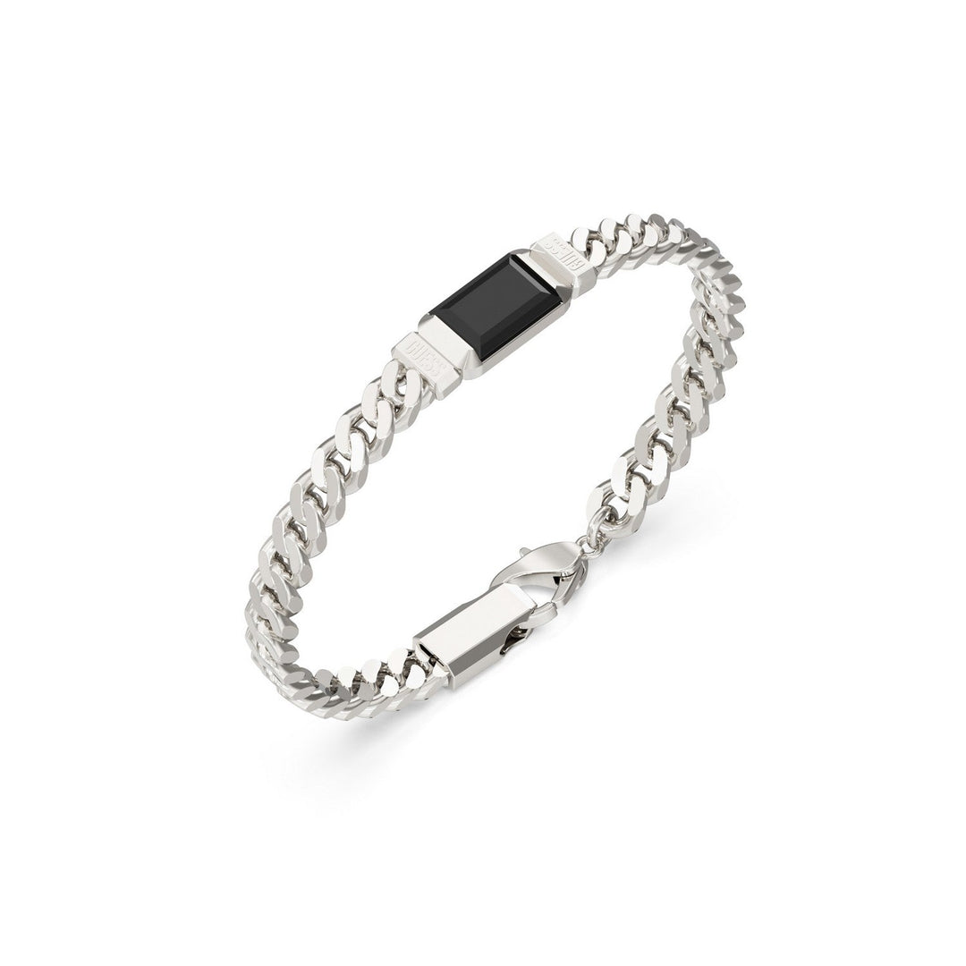 Guess Jewellery Mens 8Mm Supremo Tag Bracelet UMB06067STBKS