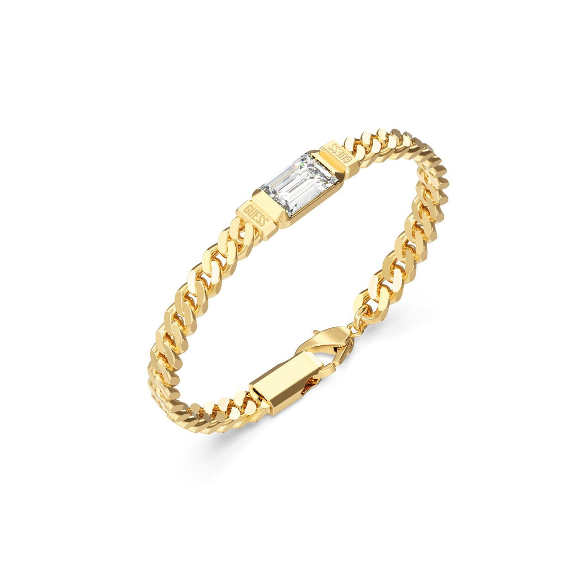 Guess Jewellery Mens 8Mm Supremo Tag Bracelet UMB06067YGL