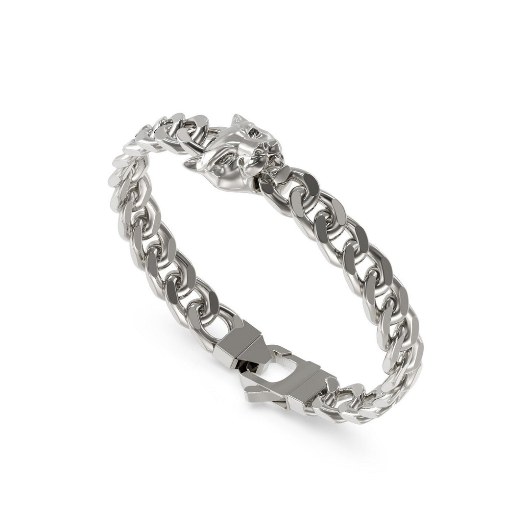Guess Jewellery Mens 9Mm Panther Bracelet UMB06084STL