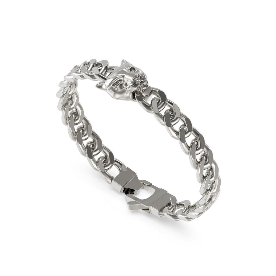 Guess Jewellery Mens 9mm Panther Bracelet UMB06084STL