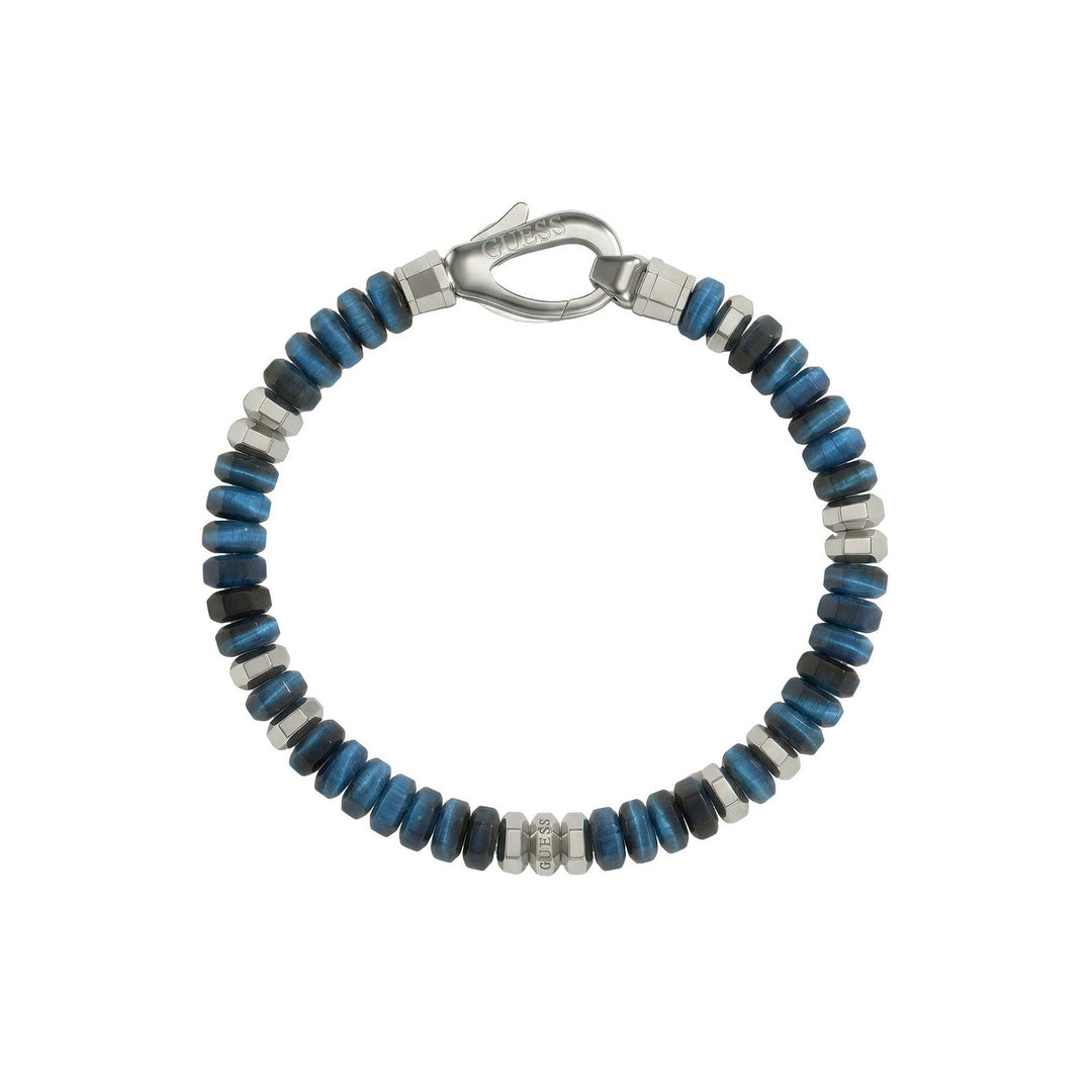 Guess Jewellery Mens 6Mm Exagonal Beads Bracelet UMB06092STJBS