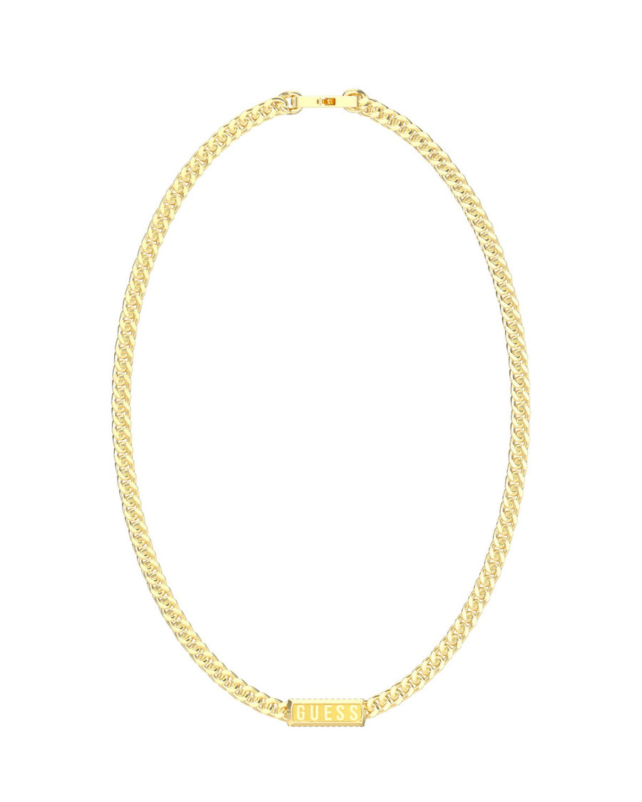 Guess Mens Lion King 21"  Logo Tag Chain Nk UMN05014YG