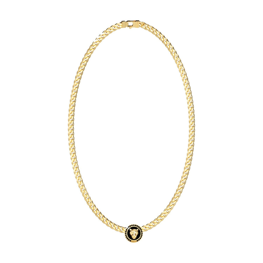 Guess Jewellery Mens 21" Panther Crystal Necklace UMN06089YG