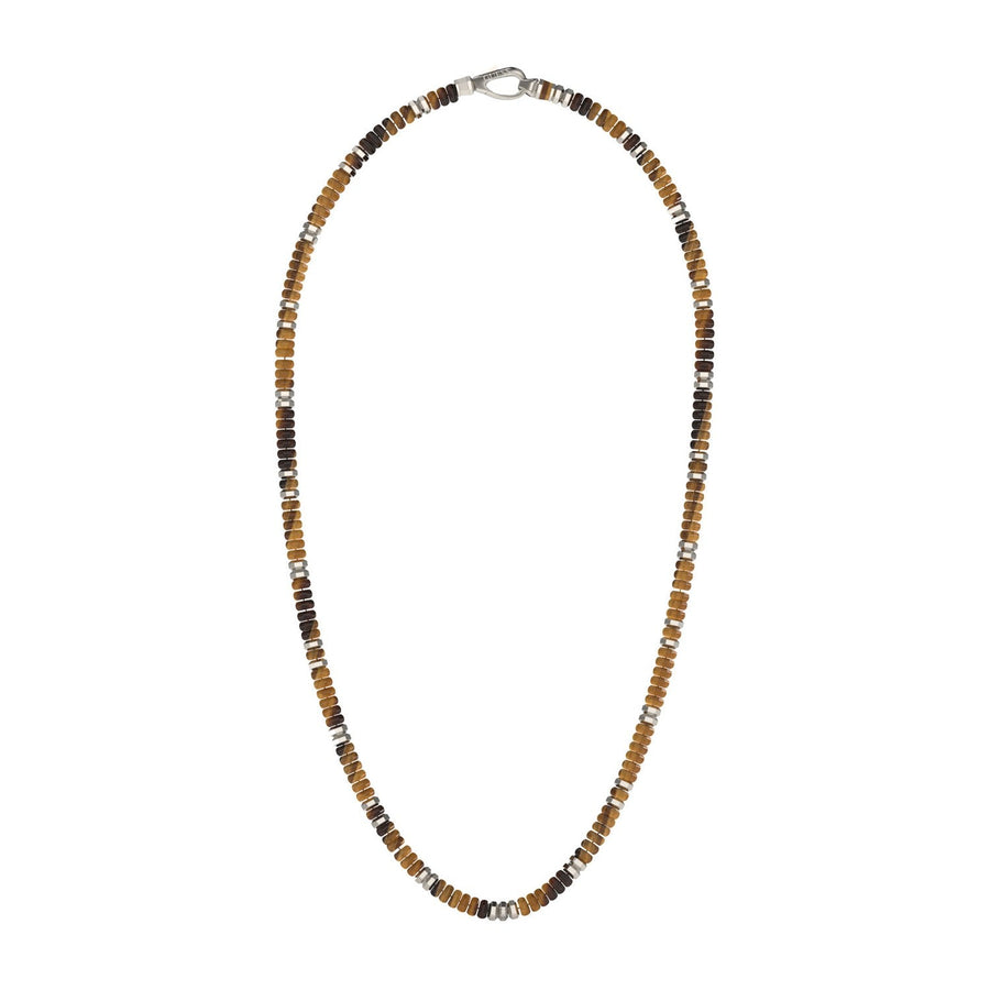 Guess Jewellery Mens Exagonal Beads Necklace UMN06093STBW