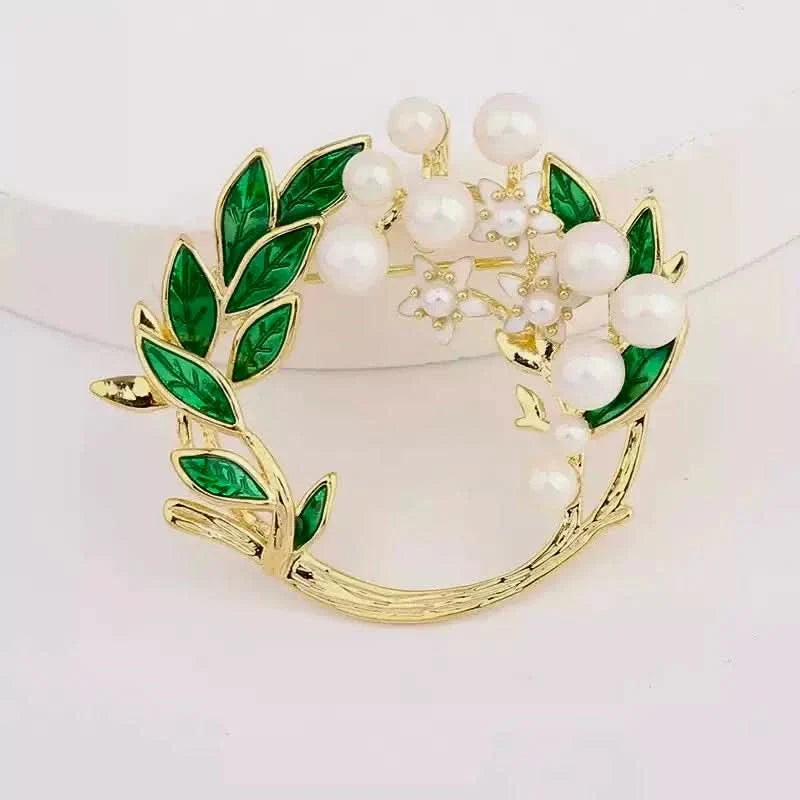 Pearl Jasmine Brooch