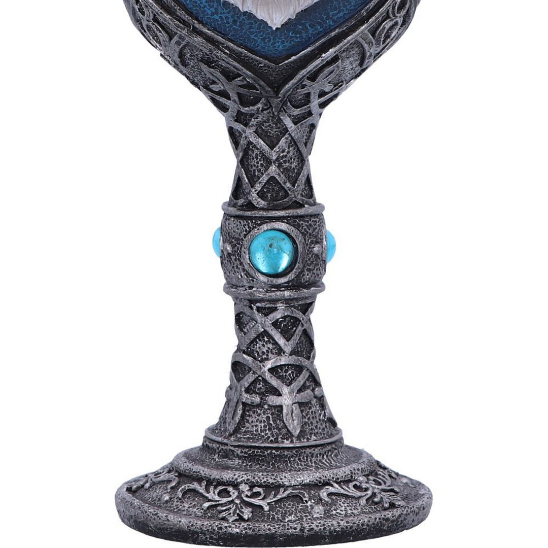 White Winter Ghost Wolf Wine Glass Goblet K2853G6