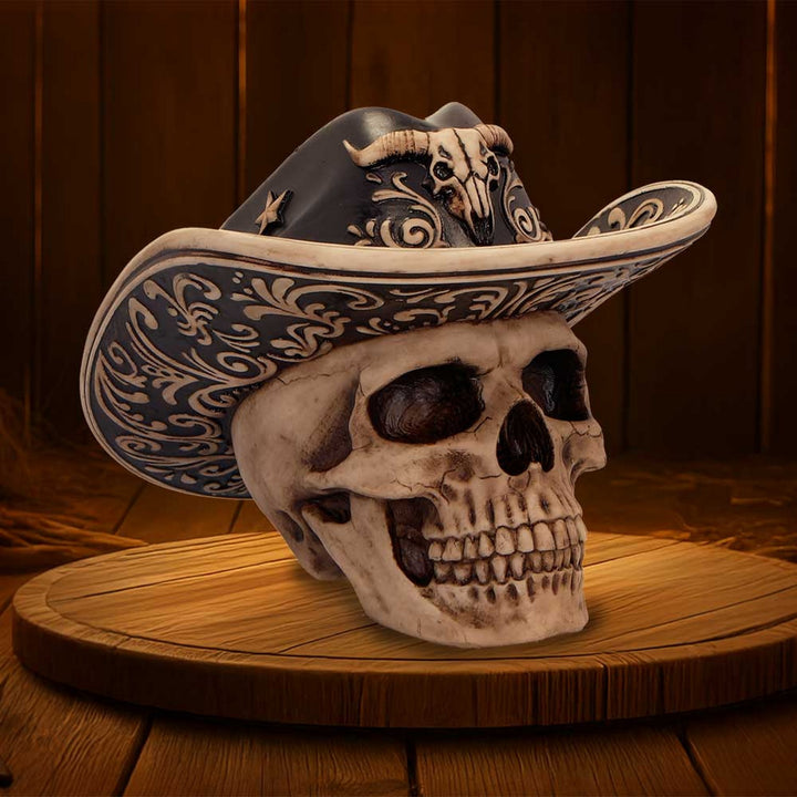 Wild West Skull Figurine K7482A26