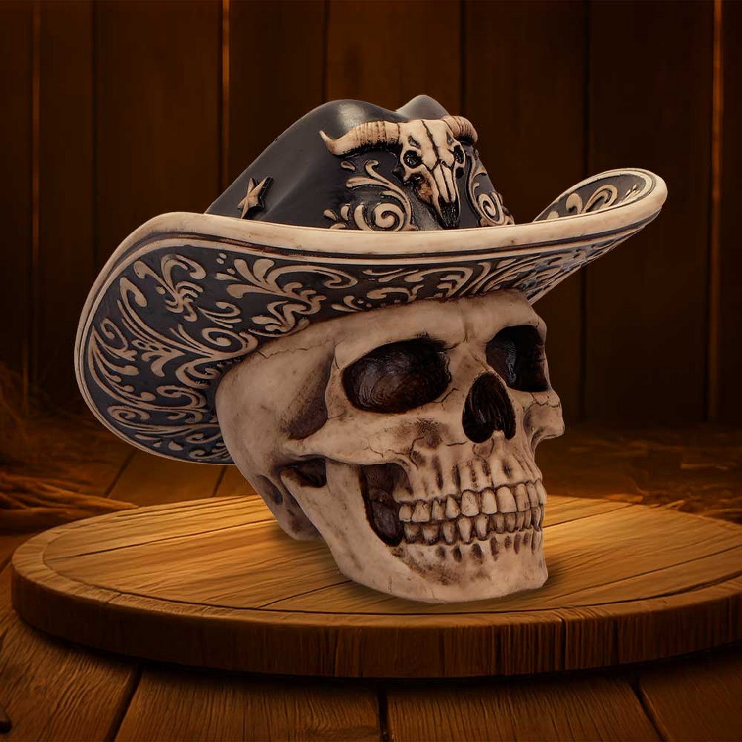 Wild West Skull Figurine K7482A26