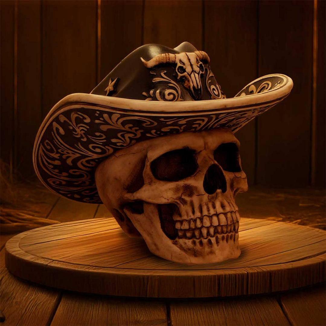Wild West Skull Figurine K7482A26