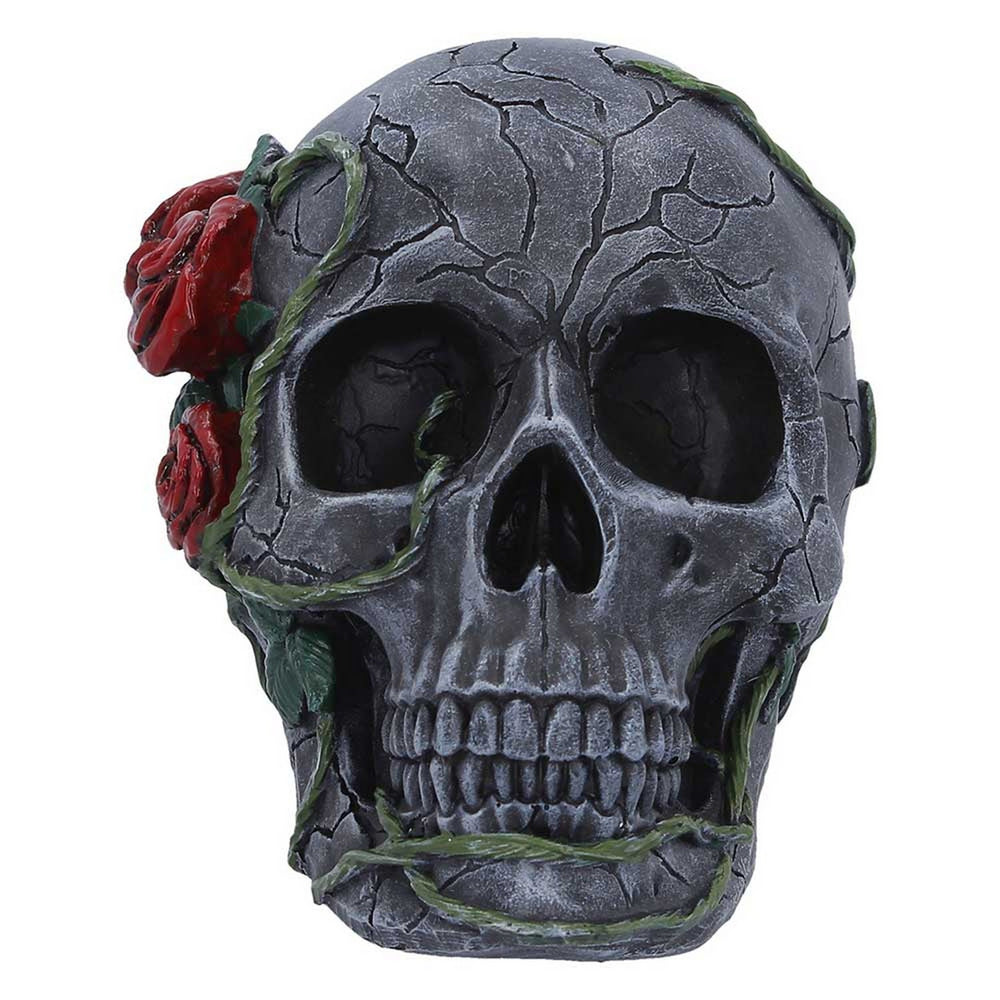 Twilight Bloom Gothic Skull Figurine K7485A26