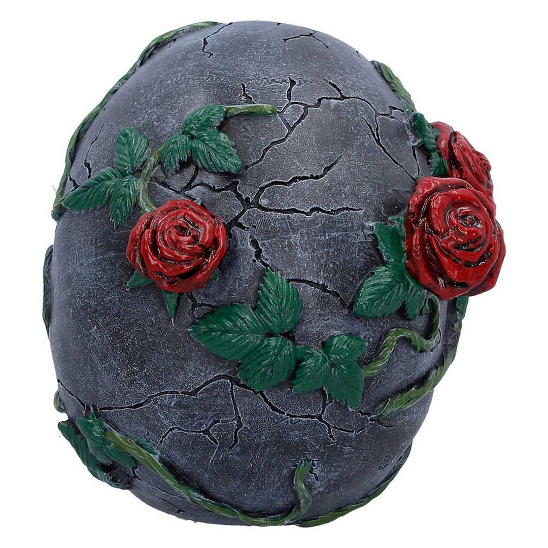 Twilight Bloom Gothic Skull Figurine K7485A26