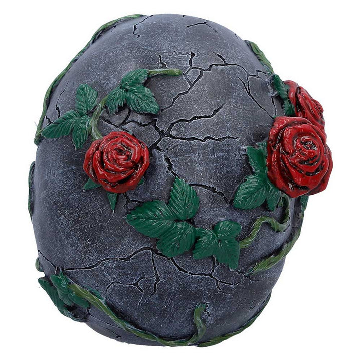 Twilight Bloom Gothic Skull Figurine K7485A26