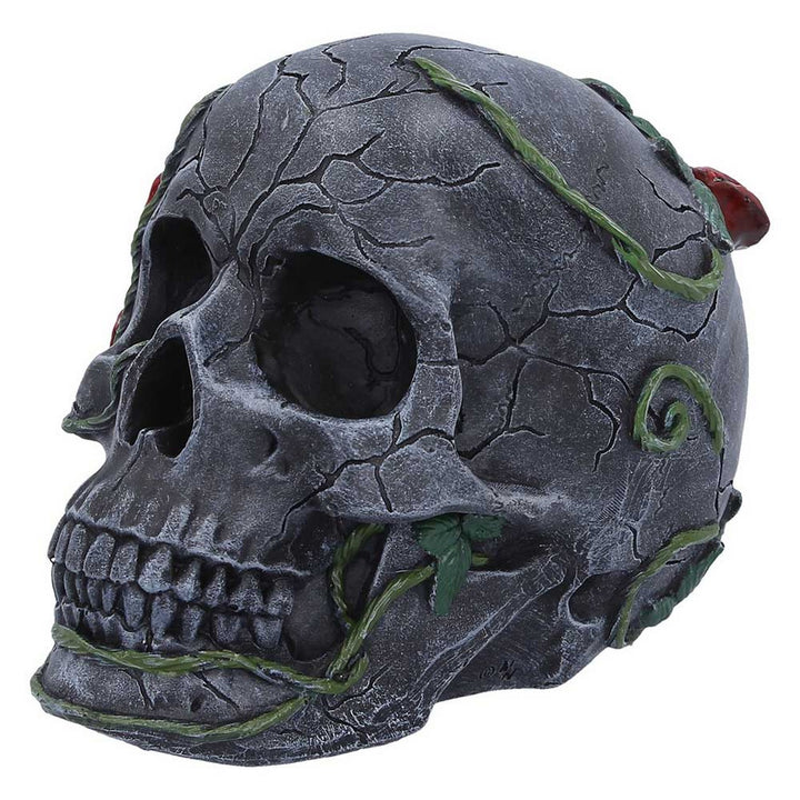 Twilight Bloom Gothic Skull Figurine K7485A26
