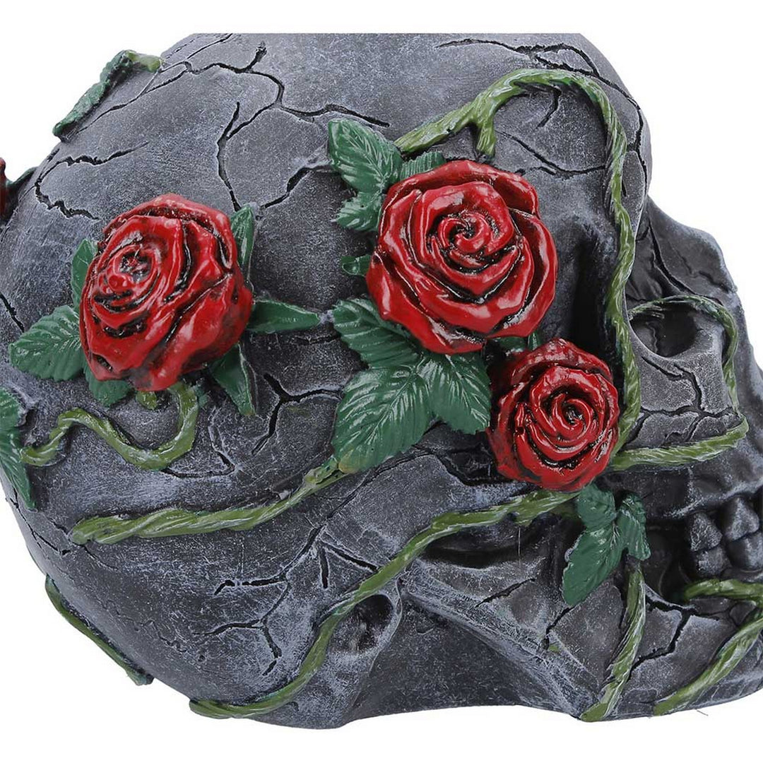 Twilight Bloom Gothic Skull Figurine K7485A26