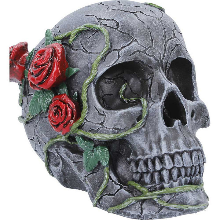 Twilight Bloom Gothic Skull Figurine K7485A26