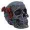 Twilight Bloom Gothic Skull Figurine K7485A26