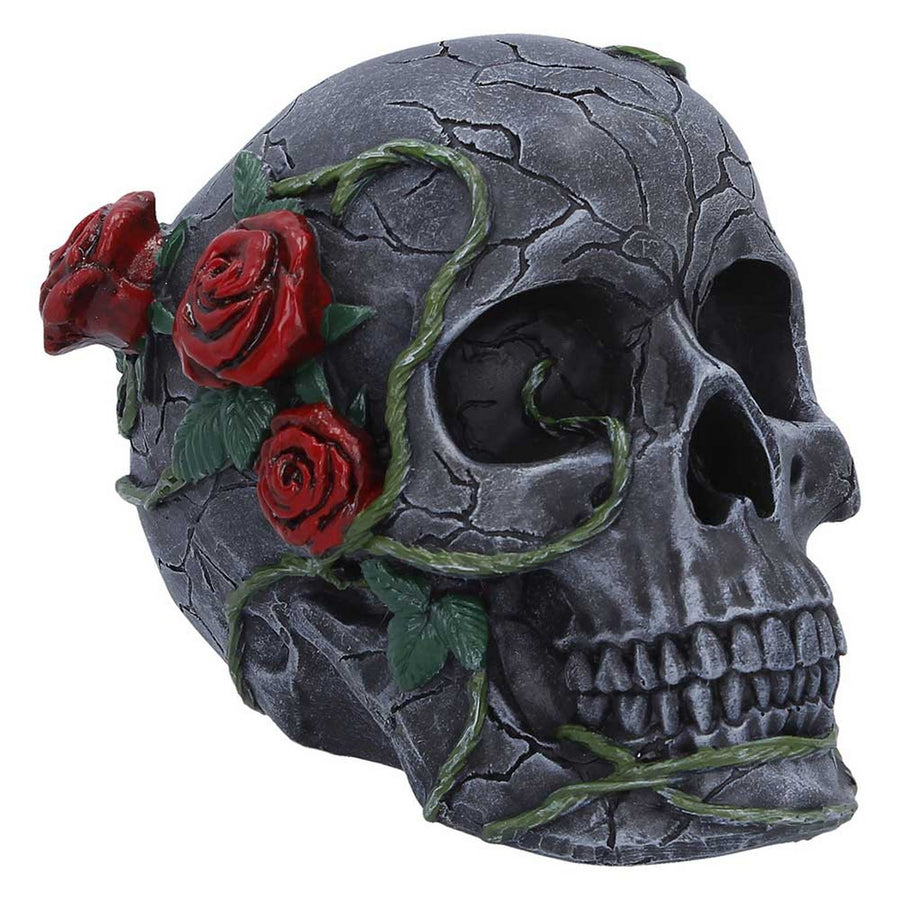 Twilight Bloom Gothic Skull Figurine K7485A26
