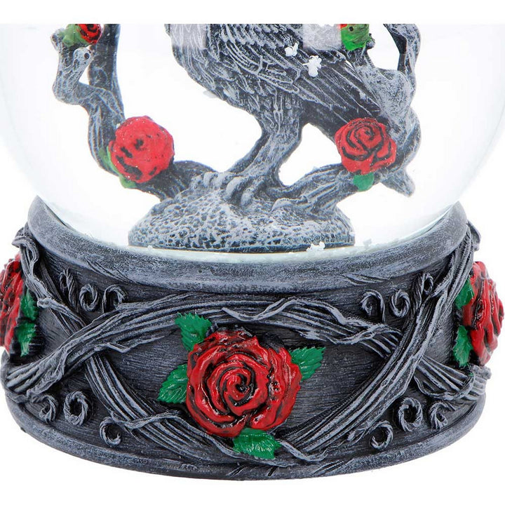 Twilight Bloom Gothic Snow Globe K7486A26