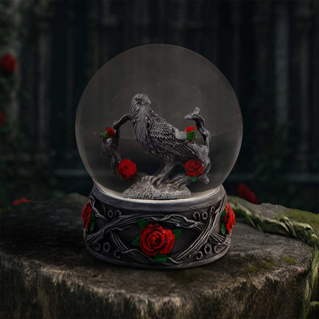 Twilight Bloom Gothic Snow Globe K7486A26