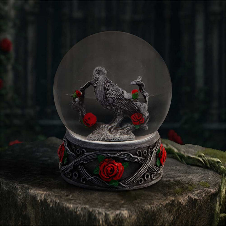 Twilight Bloom Gothic Snow Globe K7486A26