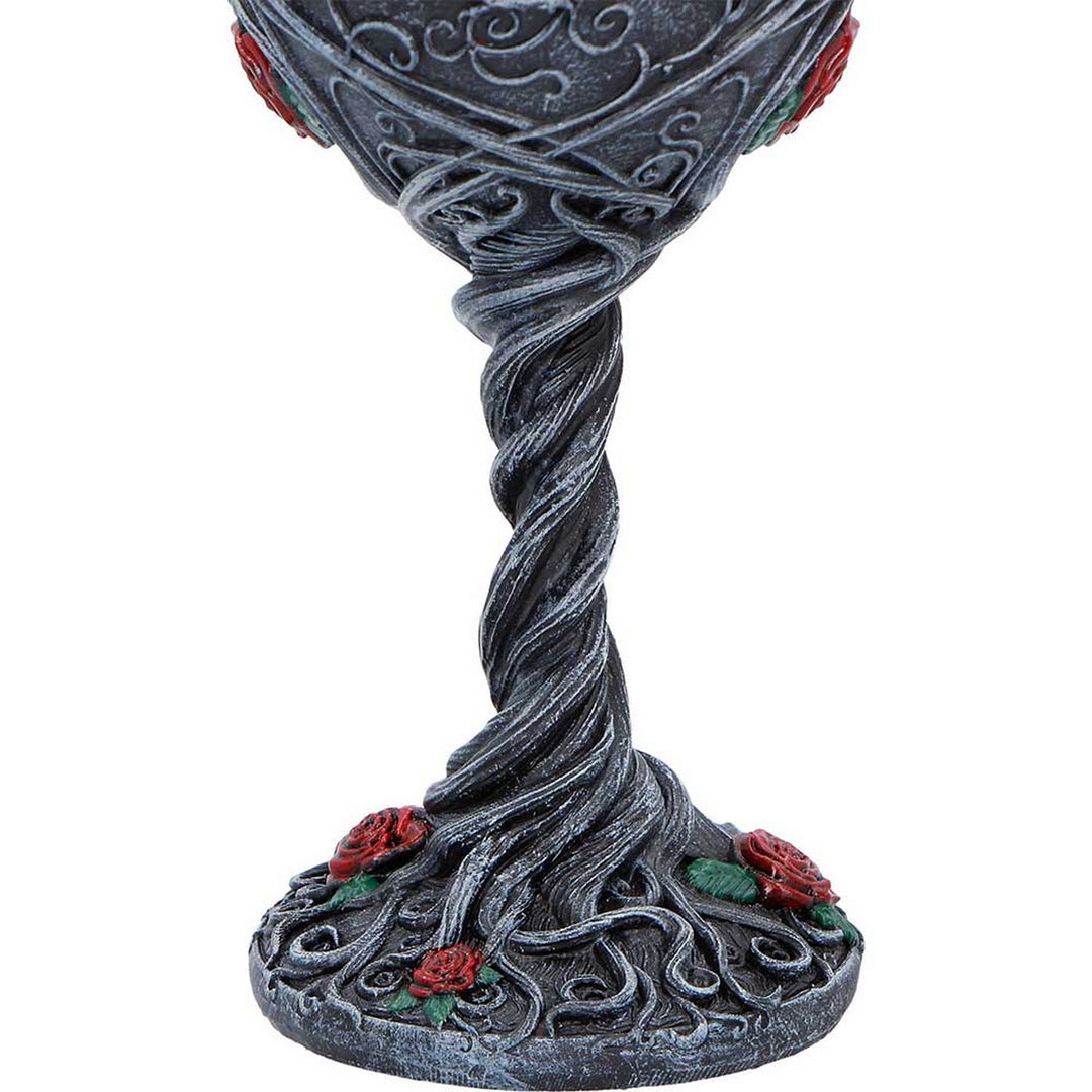 Twilight Bloom Gothic Raven Goblet 19.5cm K7487A26