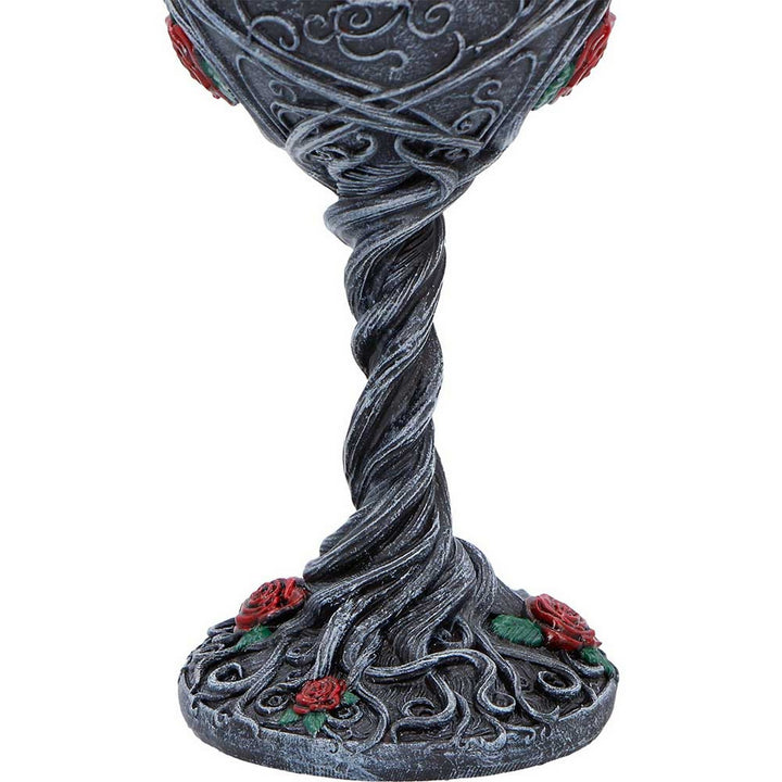 Twilight Bloom Gothic Raven Goblet 19.5cm K7487A26