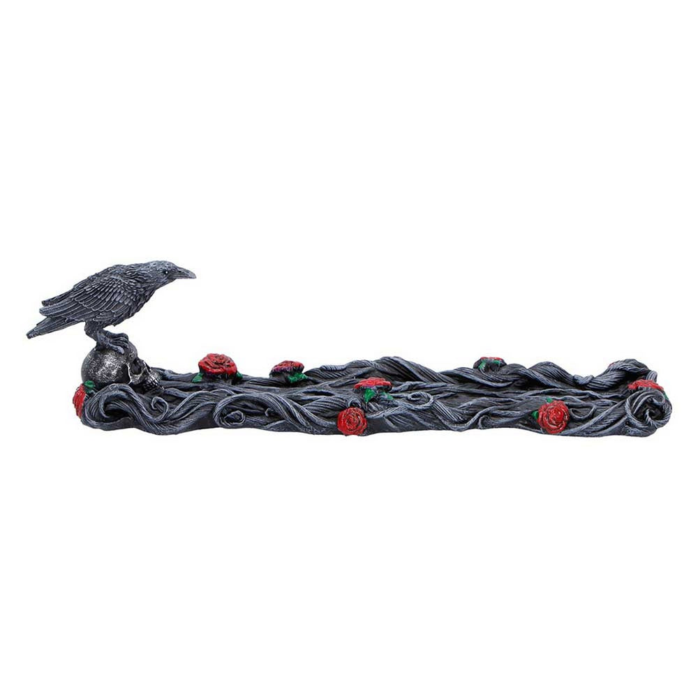 Twilight Bloom Gothic Raven Incense Burner K7488A26