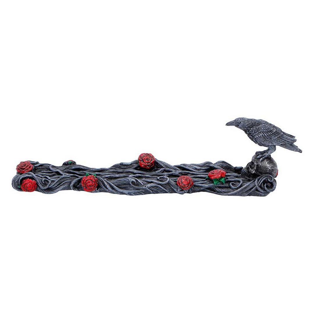 Twilight Bloom Gothic Raven Incense Burner K7488A26
