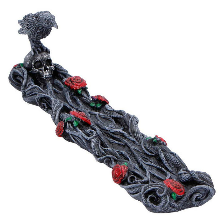 Twilight Bloom Gothic Raven Incense Burner K7488A26