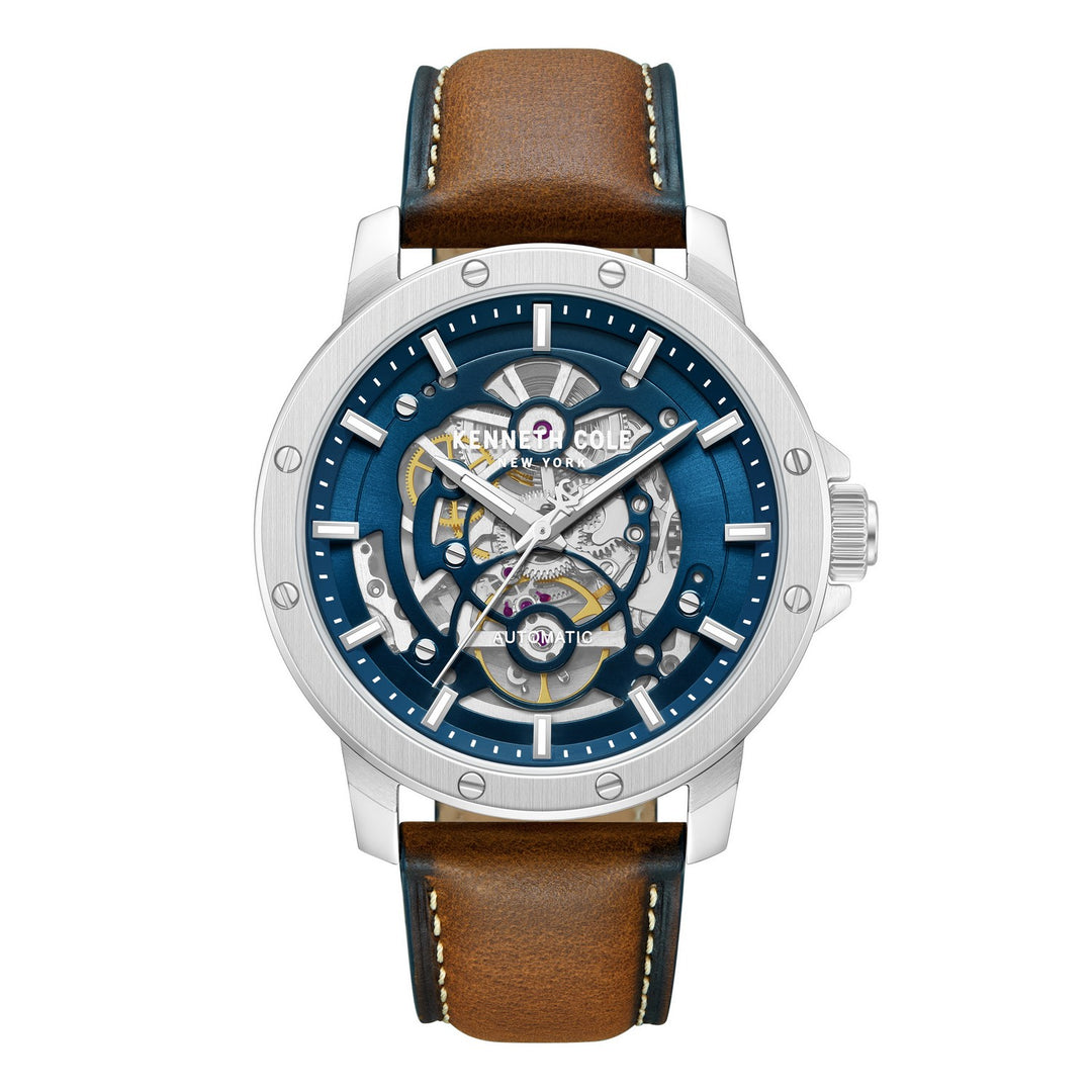 Kenneth Cole Harrison Blue Automatic Modern Dress Watch KCWGX0088905