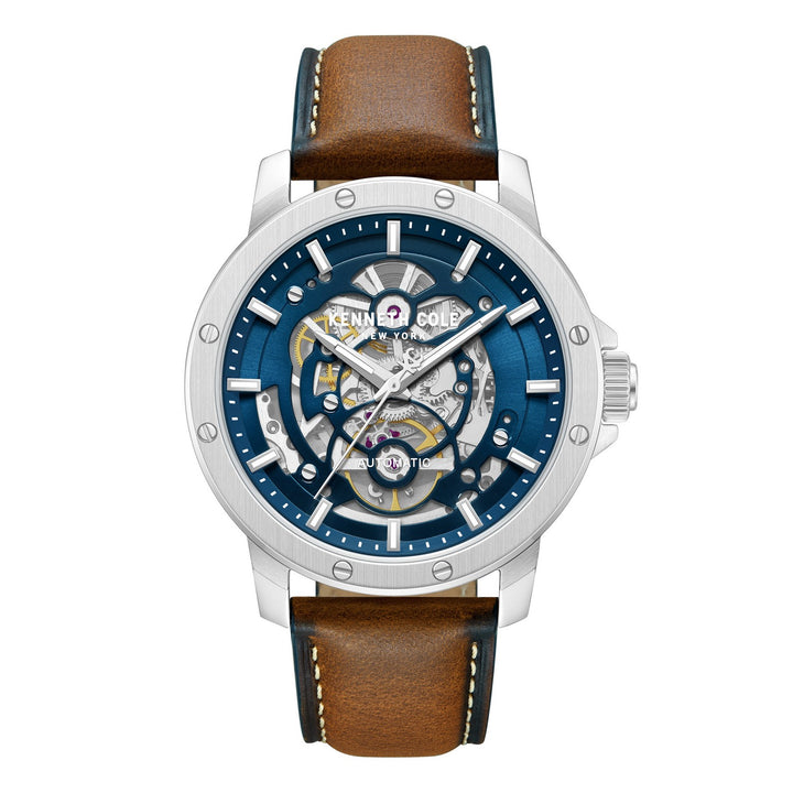 Kenneth Cole Harrison Blue Automatic Modern Dress Watch KCWGX0088905
