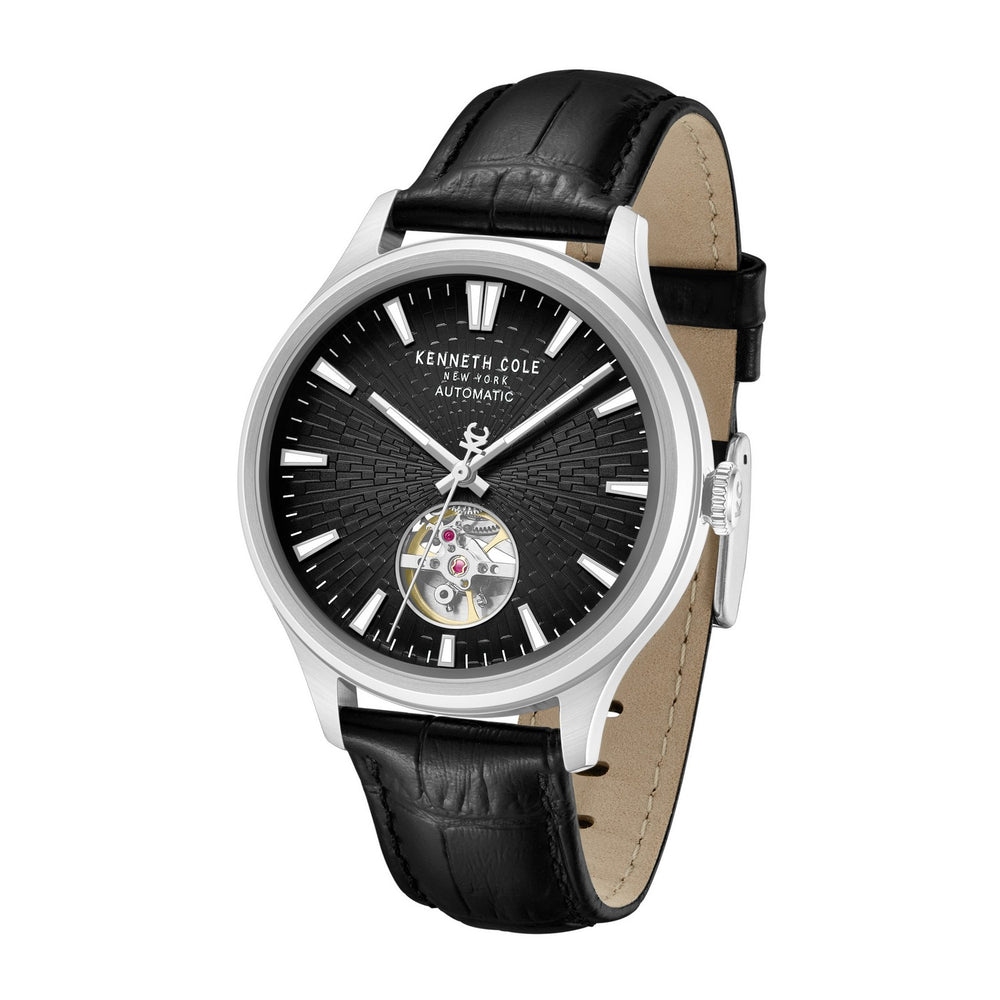 Kenneth Cole Newport Black Automatic Modern Classic Watch KCWGX0098007